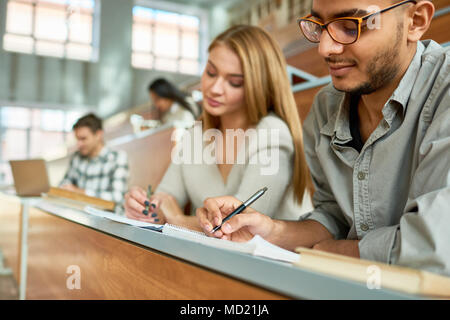 Students at Lecture in University Stock Photo
