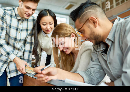 International Group of Students in Class Stock Photo