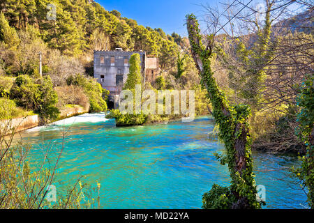 Jadro river source near Solin view, Dalmatia region of Croatia Stock Photo