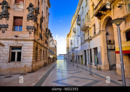 City of Split architecture view in Marmontova street, Dalmatia region of Croatia Stock Photo