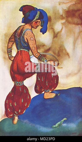 Bakst Leon - Scheherazade La Sultane Bleue Stock Photo