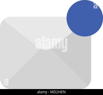Active message icon. vector illustration. flat style Stock Vector