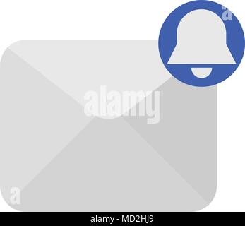 Reminder message icon. vector illustration flat style Stock Vector
