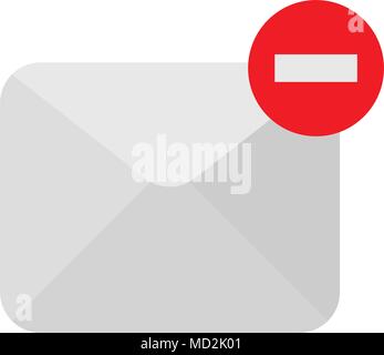 Delete message icon Stock Vector