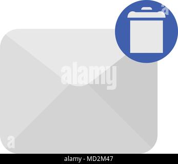 Delete message icon Stock Vector