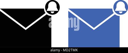 Reminder message icon. vector illustration glyph style Stock Vector