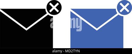 Delete message icon Stock Vector