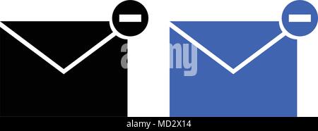 Delete message icon Stock Vector