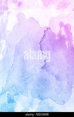 Purple and blue watercolor paint background Stock Photo - Alamy