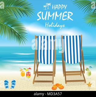Vacation, travel and summer holidays. Vacation and Tourism concept Stock Vector
