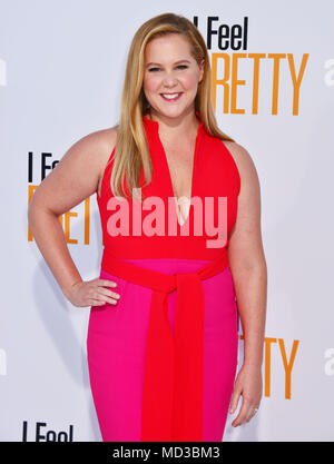 Los Angeles, USA. 17th Apr, 2018. Amy Schumer 148 arrives at the Premiere Of STX Films' 'I Feel Pretty' at Westwood Village Theatre on April 17, 2018 in Westwood, California. Credit: Tsuni / USA/Alamy Live News Stock Photo