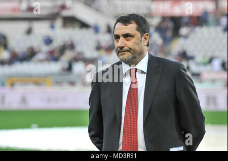 Turin, Italy. 18th Apr, 2018. Mirabelli AD Milan during the Serie A football match between Torino FC and AC Milan at Stadio Grande Torino on 18th April, 2018 in Turin, Italy. Credit: FABIO PETROSINO/Alamy Live News Stock Photo