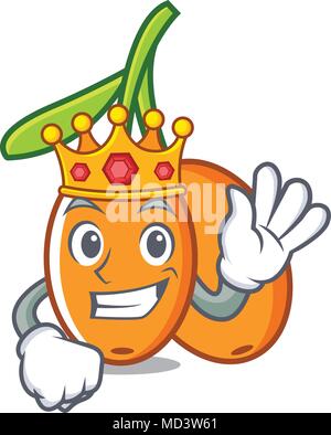 King buckthorn mascot cartoon style vector illustration Stock Vector