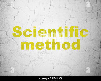 Science concept: Scientific Method on wall background Stock Photo