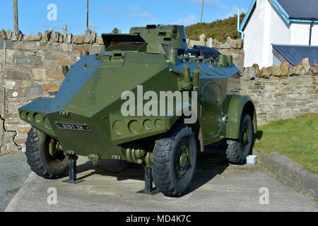 Panhard M3 VTT Armoured Personal Carrier at Fort Dunree Military Museum, Dunree, Inishowen, County Donegal. Vehicle was used in Irish Army UN Peace Ke Stock Photo