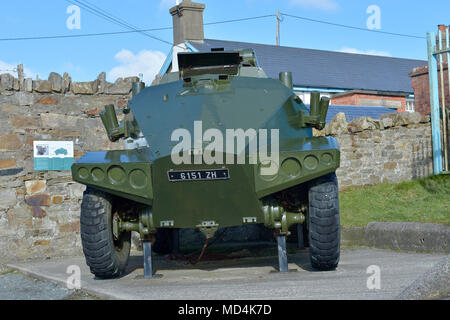 Panhard M3 VTT Armoured Personal Carrier at Fort Dunree Military Museum, Dunree, Inishowen, County Donegal. Vehicle was used in Irish Army UN Peace Ke Stock Photo