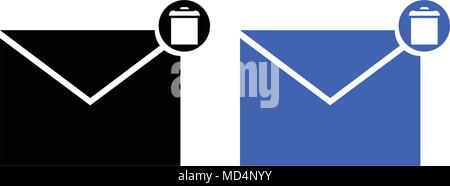 Delete message icon Stock Vector