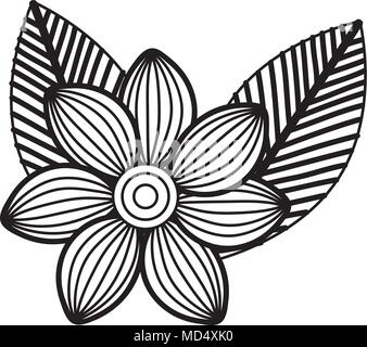 Premium Vector | Free vector line art and hand drawing flower art black and  white flat design simple flower