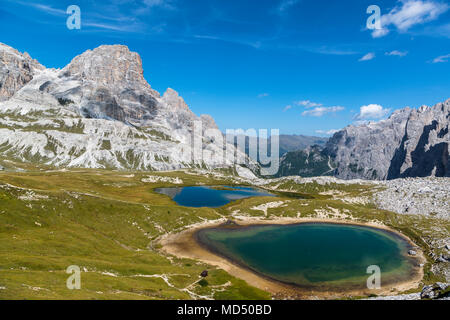 Lake Piani, Crodon di San Candido, Tre Cime Natural Park, Dolomites, South Tyrol, Italy Stock Photo