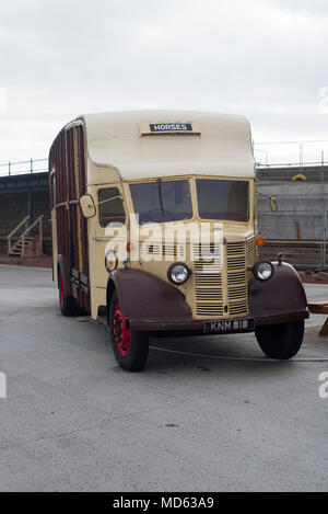 Vintage horse transporter Stock Photo