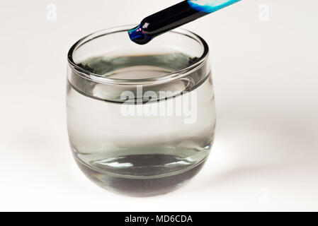 Testing dyes in laboratory condition Stock Photo