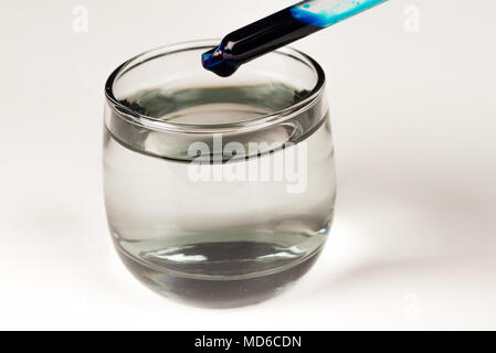 Testing dyes in laboratory condition Stock Photo