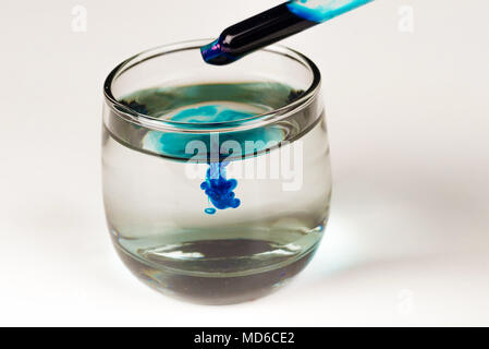 Testing dyes in laboratory condition Stock Photo