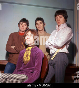 SMALL FACES English pop group about 1968. From let: Ronnie Lane,Steve Marriott,Ian McLagan,Kenney Jones Stock Photo