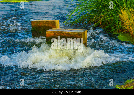 River water splash Stock Photo