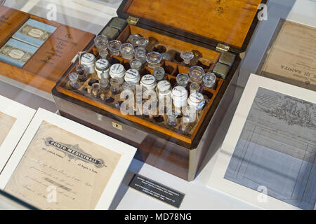 historic medicine case, maritime museum, old town, Dubrovnik, Croatia Stock Photo