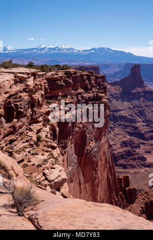 Daytime vista from Deadhorse Point State Park near Moab, Utah, USA. Stock Photo