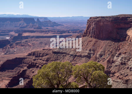 Daytime vista from Deadhorse Point State Park near Moab, Utah, USA. Stock Photo