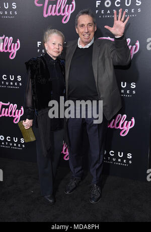 Los Angeles, California, USA. 18th Apr, 2018. Ivan Reitman and Genevieve Robert arrives for the premiere of the film 'Tully' at the Regal LA Live theater. Credit: Lisa O'Connor/ZUMA Wire/Alamy Live News Stock Photo