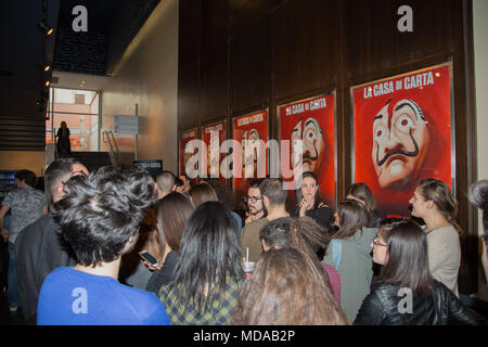 Rome, Presentation 'The paper house' of Netflix. In the picture: *** NO WEB *** NO DAILY *** Stock Photo