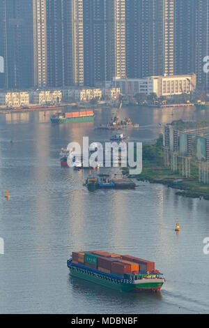 Saigon River boats, Ho Chi Minh City (Saigon) Vietnam Stock Photo