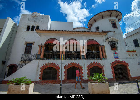 SANTO DOMINGO, DOMINICAN REPUBLIC- OCTOBER 30, 2015: Building in Santo Domingo Stock Photo