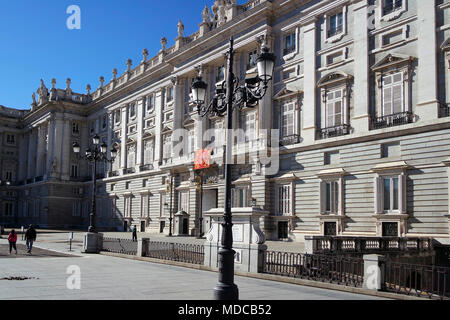 Palacio Real (Koenigspalast), Madrid. Stock Photo