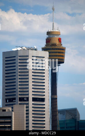 Skyline mit Sydney Tower, Sydney, Australia. Stock Photo