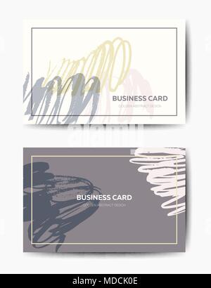Vectr business card tempates Stock Vector