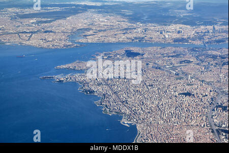 Istanbul Aerial View Stock Photo
