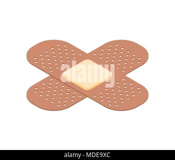 Medical plaster isolated isometric style. Vector illustration Stock Vector