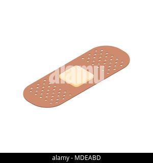 Medical plaster isolated isometric style. Vector illustration Stock Vector