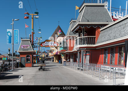 Santa Cruz, California, Boardwalk, Amusement Park, USA Stock Photo