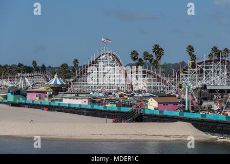 Santa Cruz, California, Boardwalk, Amusement Park, USA Stock Photo