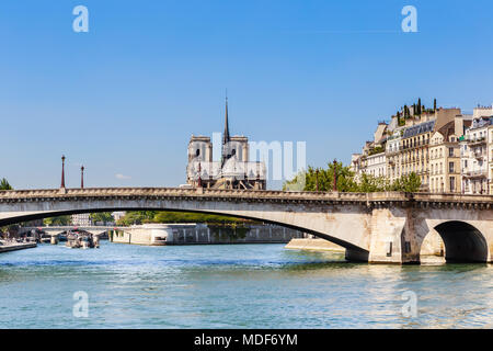 The Bridge of La Tournelle, Paris, France Stock Photo