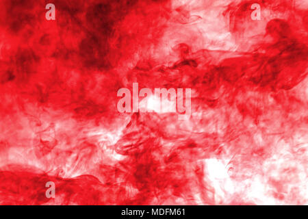 red smoke explode isolated on white background. Stock Photo