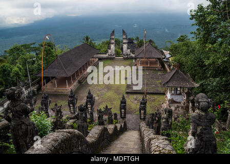 Aerial view of Lempuyang temple, Bali, Indonesia Stock Photo