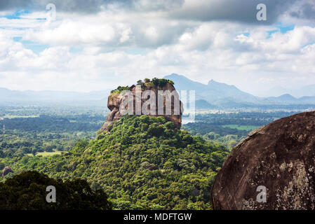 Lion rock, Dambulla, Matale District, Central Province, Sri Lanka Stock Photo