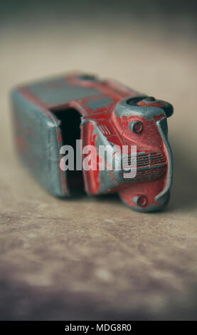 Close-up of an old toy van Stock Photo