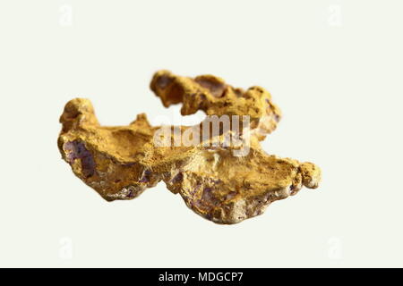 Big nugget of gold from Lapland Stock Photo